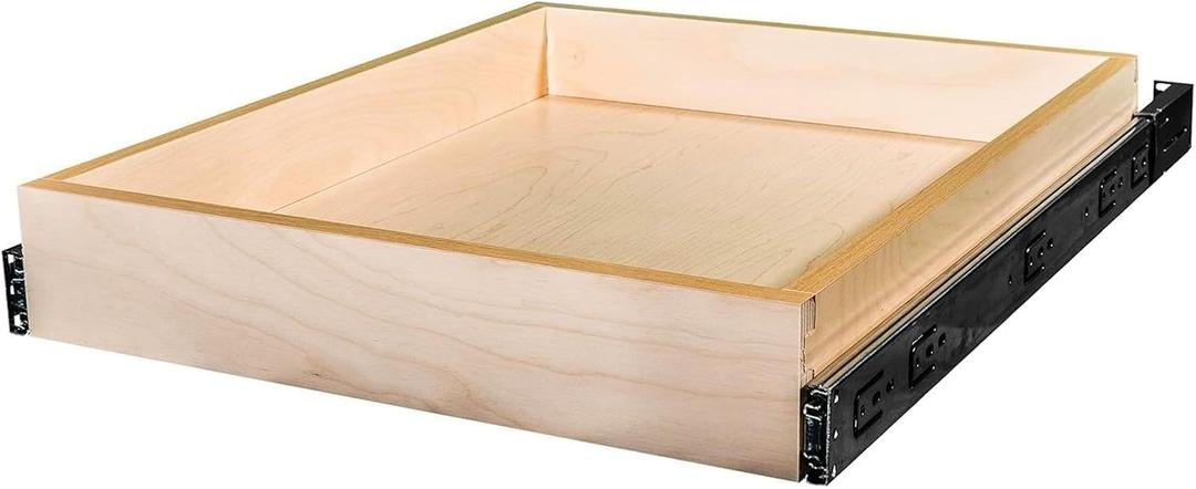 Sublime Design - Made to Fit - Baltic Birch Wood Pull Out Drawers for Kitchen Cabinets - Pull Out Home Organizer - Side Mounting
