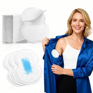 Armpit Sweat Pads, 120 PCS Underarm Sweat Pads for Women and Men, Disposable Clothing Liners for Stain Prevention, Ultra Absorbent & Breathable, Secure Adhesion for Shirts