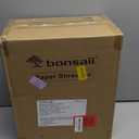 Bonsaii 12-Sheet Cross Cut Paper Shredder, 5.5 Gal Home Office Heavy Duty Shredder for Paper, Credit Card, Mail, Staples, with Transparent Window, High Security Level P-4 (C275-A)