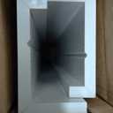 Muzilife 35.4" Large Floating Wall Ledge Shelves with Lip - Set of 2 Wood Floating Shelves - White Wall Mounted Picture Ledge for Office, Bathroom, Bedroom, Living Room, Kitchen