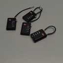 Puroma TSA Approved Luggage Travel Locks with Open Alert Indicator, 4 Digit Combination Resettable Code Zinc Alloy Lock for Suitcase, Backpack, Bag, Toolbox, Locker (4 Pack, Black)