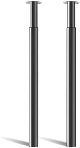 Adjustable Table Leg 28-43",Black Breakfast Bar & Worktop Support Leg 2Pcs | Heavy Duty Metal Steel Frame for Kitchen Countertop, Office Desk and Workbench