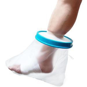 Tideshake Waterproof Kid Foot Cast Cover for Showering, Reusable Child Foot Cast Protector, Cast Covers for Ankle Shower after Surgery, Watertight Cast Bag for Burns