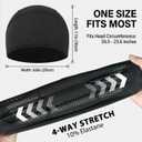 2 x 3 Pack Skull Caps for Men Women Cooling Quick Dry Helmet Liner