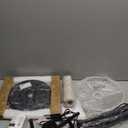 EDISHINE Modern Floor Lamps for Living Room, 64.7" Minimalist Standing Lamp with 3 Color Temperatures Bulb & Adjustable Linen Shade, Foot Pedal Switch, Arc Tall Lamp for Bedroom Office, Black