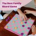 YOBRO Colorful Checkers Board Game, Portable Travel Checkers Set with Folding Board, Classic 2-Player Strategy Game for Family Fun, Family Game Night
