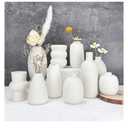 White Vases Set of 10, Small Ceramic Flower Vases Bulk Bud Vases for Wedding Table Centerpieces Decor Pampas Grass Modern Boho Home Party Decor DIY Gift
