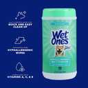Wet Ones for Pets Hypoallergenic Multipurpose Dog Wipes with Vitamins A, C and E - Fragrance-Free All-Over Pet Grooming Wipes for Dogs in Canister, 50 Count - 3 Pack