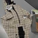 Baby Sling Carrier for Toddler, Houndstooth Baby Carrier Sling, Premium Cotton Linen Adjustable in Both Front and Back Shoulder Strap, Portable and Lightweight Toddler Carrier