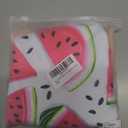 MODNTOGA Baby Girl Swimwear 2Pcs Long Sleeve Flower Swim Bathing Suit Set Toddler Kid Watermelon Graphic Swimsuit Beach Wear (6-12 Months, Light Pink Watermelon)