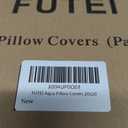 FUTEI Pack of 2 Chenille Throw Pillow Covers 20x20 Inch, Aqua