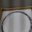 11.8" Black and Gold Semi Flush Mount Ceiling Light, Small Ceiling Lights with Clear Glass, Modern Drum Light Fixture for Hallyway Dining Room Foyer Entryway Bedroom Kitchen Bathroom, 3-Light