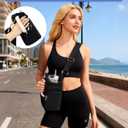 Water Bottle Holder with Strap for 30/32 oz, Crossbody Water Bottle Carrier Bag with RFID Blocking Phone Pocket
