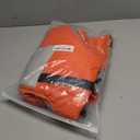 SUNFURA Dog Coat, XXL Dog Jacket Winter with Harness Built in, Waterproof Pet Snow Jacket with Furry Collar for Chilly Day, Reflective Fleece Snowsuit for Extra Large Dogs, Orange 2XL