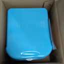 Bird Bath for Cage, Cleaning Pet Supplies Cockatiel Bird Bathtub with Hanging Hooks for Little Bird Parrots Spacious Parakeets Portable Shower for Most Birdcage(Blue)