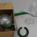 Parrot Water Feeder Bird Water Bottle Parrot Food Feeder with Perch Stand Bird Cage Accessories for Parakeet Budgie Lovebirds Cockatiel (Green)