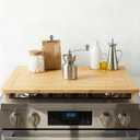 HOOBRO Bamboo Stove Top Cover, Noodle Board Stove Cover with Removable Legs, Stove Top Cover Board for 30x22 Electric Stove, Gas Burners, Stove Cover Cutting Board for Sink, Oven, Natural YL76TL01