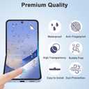 2 x [3 + 3 + 2 Pack] Screen Protector Compatible with Galaxy Z Flip 6 5G, 3 Inner TPU Screen Protectors + 3 External Tempered Film + 2 Camera Lens Glass, Easy Install with Alignment Tool