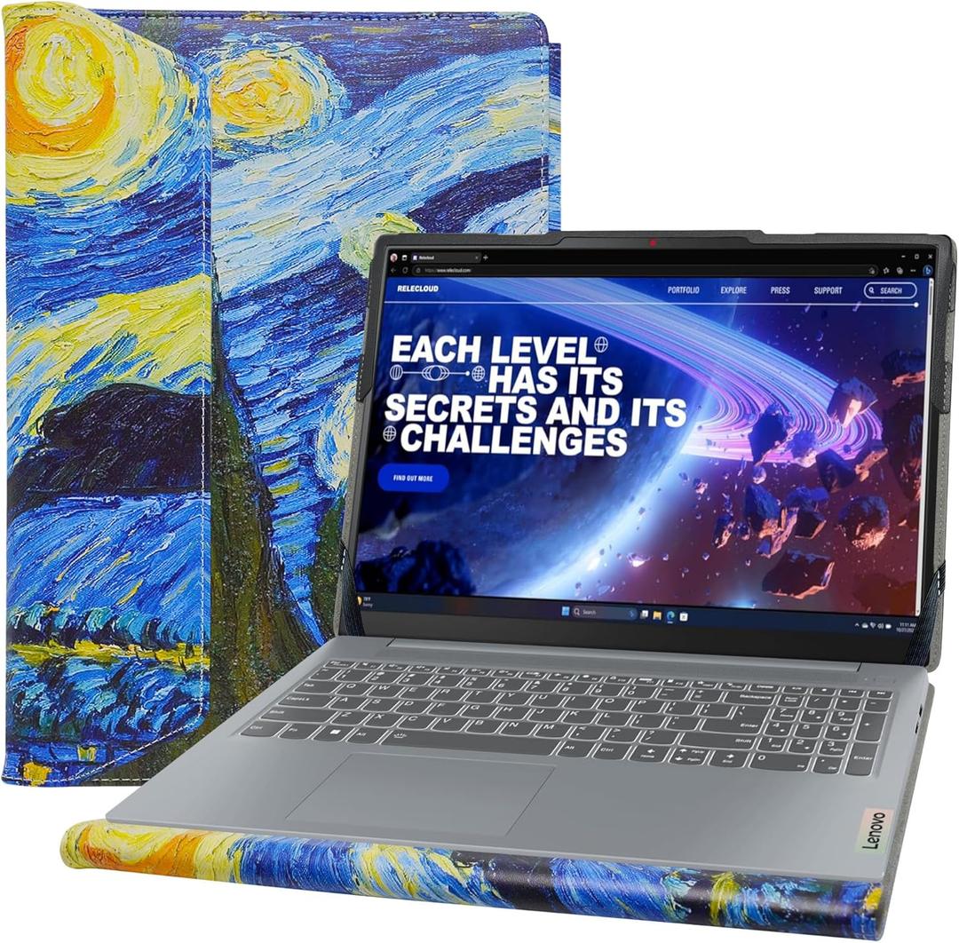 Alapmk Protective Case for Lenovo Yoga Slim 7i Aura Edition Intel 15/Ideapad Slim 5i 15 Gen 10/Ideapad Slim 5i 15 Gen 9/IdeaPad Slim 3i 15 Gen 10/IdeaPad Slim 3X Gen 10 15,Starry