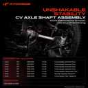A-Premium CV Axle Shaft Assembly Compatible with Volvo C70 2001-2007, S70 2000, V70 2000, Automatic Transmission, Front Right Passenger Side, Replace# 1700-206326