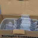 PRAKI Cereal Containers Storage Set (4L,135.2 Oz), 4PCS Airtight Food Storage Containers with Pour Spout for Kitchen & Pantry Organization Cereal Dispensers with 20 labels, Measuring Cup & Marker