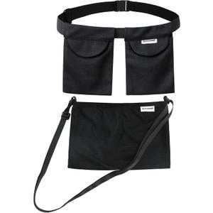 Adjustable Mastectomy Drain Holder Drainage Pouch with Shower Bag for Breast Surgery Mastectomy Breast Reduction Augmentation Post-Surgery Recovery Support Patient Care Kit (Black)