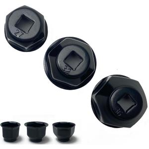3Pcs Oil Filter Socket Cap, Oil Filter Wrench Cap, Oil Filter Removal Tool, Oil Filter Replacement Kit, Oil Filter Change Set for Oil Filter Cover Installation and Removal