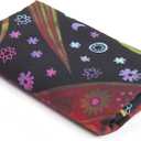 Bless International Beautiful Indian Bohemian Psychedelic Hippie Burning Sun Window Curtain Panels for Bedroom, Living, Balcony (Golden Tie Dye (38x83 Inches)(96x210 Cms))