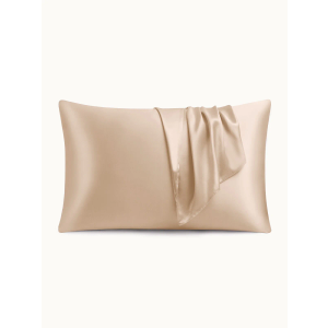 Cobnom Pure Mulberry Silk Pillowcases Set of 2, Standard Size with Zipper - Grade-6A 19 Momme, 600 Thread Count Soft Smooth Cooling, Hair and Skin Friendly (Gray, 20x26 Inch)