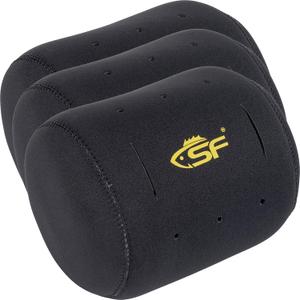 SF Neoprene Conventional Reel Covers Round Reel Case Protective Cover Shield Pouch, Black, Size XXL