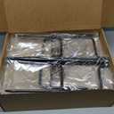 4 Pack String Light Poles for Outside, Thickened Metal Christmas Lights Hanger Pole Outdoor with Fork, Lighting Hanging Post Accessories for Patio Decor Garden Backyard Yard Outside Decorations