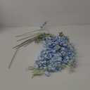 ICBOX 8PCS Blue Delphinium Artificial Flowers Larkspur Fake Flowers 33.5in Long Stem Faux Silk Flowers Bulk for Tall Vase for Home Wedding Floral Arrangement Centerpiece Table Decorations (Baby Blue)