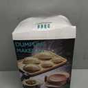 Empanada Maker Press, 6-Inch Extra Large Dumpling Maker Set with Dough Cutter, Dumpling Mold Set for Pierogi, Pastelitos, Calzone, Turnovers, Chinese Dumpling, 5Sizes (6"/5"/4"/3"/2.6") (White)