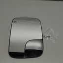 Passenger Right Side View Heated Mirror Glass for Dodge Ram 1500 2500 3500 2005-2008, Replaces 5161010AA, 5191036AA, CH132512