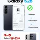 Vihibii for Samsung Galaxy S26 Case with Stand, Compatible with MagSafe, Military Grade Drop Shockproof, Full Camera Protection, Silicone Slim Magnetic Phone Cover Case for S26 6.3", Black