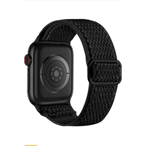 Lerobo Nylon Stretchy Solo Loop Watch Band, Compatible with Apple Watch Series 1-10, SE, Ultra 38/40/41/42/44/45mm/46mm/49mm, Adjustable Replacement Strap for Women Men