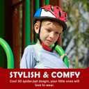 Kids Toddler Bike Helmet, Adjustable Boys Girl Helmets from Baby to Children(Age 1-5), Multi Sports for Bicycle Skate with LED Light, Size XS