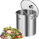 VEVOR Stainless Steel Stockpot, 24 Quart Cooking Pots, Cookware Sauce Pot with Lid, and Handle, Heavy Duty Commercial Grade Stock Pot, Sanding Treatment, for Steaming Boiling or Frying Silver