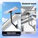 Starlink Gen 3 Wall Mount Standard Kit, Adjustable Metal Standard Kits for Starlink V3 Dish, Wall and Roof with Complete Installation Hardware