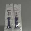 2 x STG Sport Band Compatible with Apple Watch 38mm 40mm 41mm 42mm 44mm 45mm 49mm, Soft Silicone Slim Thin Narrow Replacement Strap Compatible for iWatch Ultra SE Series 9/8/7/6/5/4/3/2/1 (Lavender Gray,