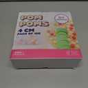 Adeweave 1.5 Inch Pom poms 100 Soft and Fluffy Craft Pom Pom Balls  Multicolor Craft Supplies Pompoms for Arts and Crafts in a Reusable Box, Large Puff Ball Ideal for DIY and School Activities