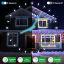 164FT 1620 LED Outdoor Christmas Lights - 360 Ice Drops, 12 Pro Modes with Timer Memory & Brightness, Waterproof Hanging Ice String Light for Holiday Wedding Garden Fence House Decor (Multicolor)