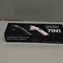 Leebein Electric Spin Scrubber, Cordless Cleaning Brush for Bathroom Shower Tub, IPX7 Waterproof Power Scrubber with 7 Brush Heads, Extendable Long Handle and 2 Speeds Scrubber for Bathtub Floor (Black)