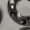 VLAOSCHI Black Forged 8x180 to 8x6.5 Wheel Adapters 1.5 Inch with 14x1.5 Studs Compatible with Chevy GMC 8 Lug for 2011-2025 Silverado Sierra 2500 3500 HD(Adapt 8x165.1 Rim on 8x180 truck) - Pack of 4