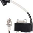 579638804 Ignition Coil with Spark Plug for Husqvarna Chainsaw 435 435II 435eII 440 440II 440eII Replaces 579638801 579638802 579638803