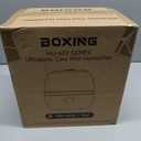 BOXING 3L Cool Mist Humidifier, Ultra Quiet 20dB for Bedroom, Baby & Office, Top Fill Air Humidifier for Home Office & Indoor Plants, 30H Runtime, Essential Oil Tray, Night Light, BPA-Free, White