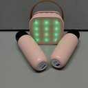 Karaoke Machine for Kids Adults, Bluetooth Mini Speaker with 2 Wireless Microphones, 2026 TOP Birthday Gifts Toys for Girls Ages 3, 4, 5, 6, 7, 8, 9, 10, 12+ Years Old Toddler Family (Lightpink)