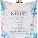 Nurse Retirement Gifts for Women, Nurse Retirement Blanket 50"x60", Retired Nurses Gift for Women 2026, Nurses Retirements Decorations