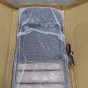 1 Pack Bulk Folding Chairs with Padded Cushion, Single Black Steel Metal Frame Foldable Chair for Indoor and Outdoor, Portable Stackable Commercial Seat for Bedroom Patio Party Event (Black Pu Leather)