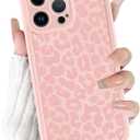 Cute Cheetah Print Phone Case for iPhone 16 Pro Case 6.3", Aesthetic Luxury Pink Leopard Pattern Design Cover Shockproof Soft Slim TPU Full Camera Lens Protective Funda for Women Girls